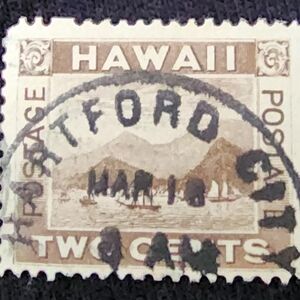Hawaii #75 Rare Cancel Two Cents Postage Stamp #lot2